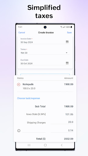 Screenshot of Zoho Solo: For Solopreneurs