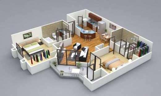 3D house plan designs 1.8 Screenshots 1
