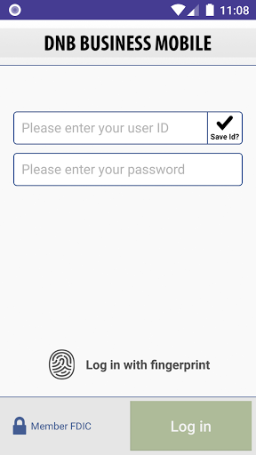 DNB Business Mobile Banking Screen 2