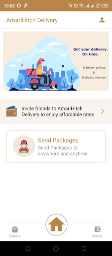 Android application Amari Hitch Customer screenshort