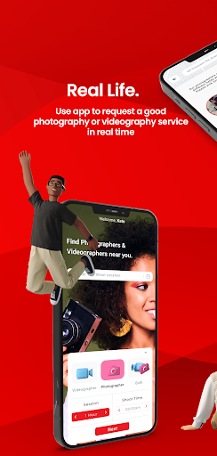 Android application Snape - Book a Shoot screenshort
