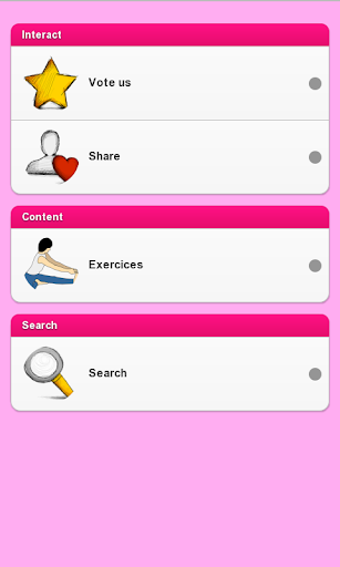 Android application Pregnancy Exercices screenshort