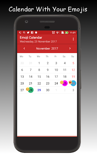 Android application Emoji Calendar screenshort
