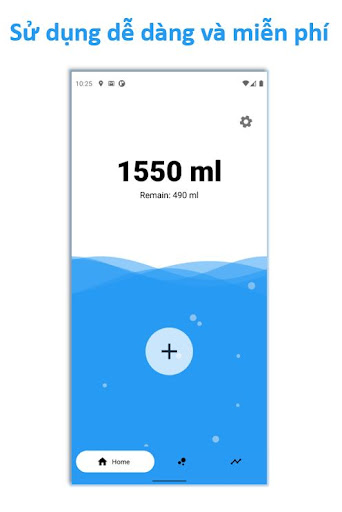 Android application Water reminder: Nhắc uống nước screenshort