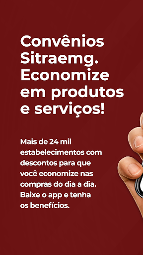 Android application Convênios Sitraemg screenshort
