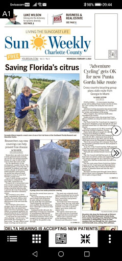 Android application Charlotte Sun Weekly screenshort