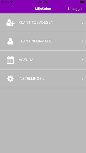 Android application MijnSalon screenshort