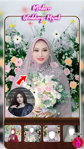 Bridal Hijab Face Changer Screen 3