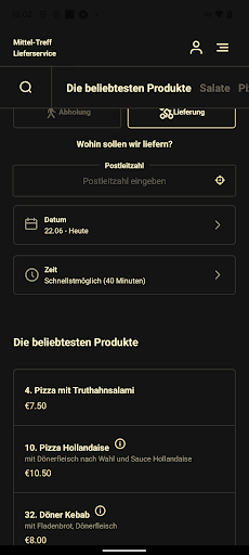Mittel-Treff Lieferservice Screen 3