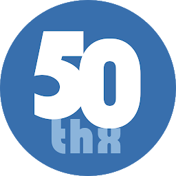 50thanks – say "thank you!" ikonjának képe