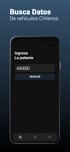 Android application Buscar por Patente screenshort