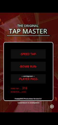 Android application TAP MASTER screenshort