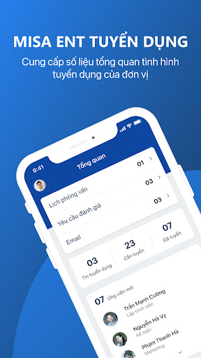 Android application MISA ENT Tuyển dụng screenshort