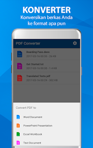 Konverter PDF - file dokumen