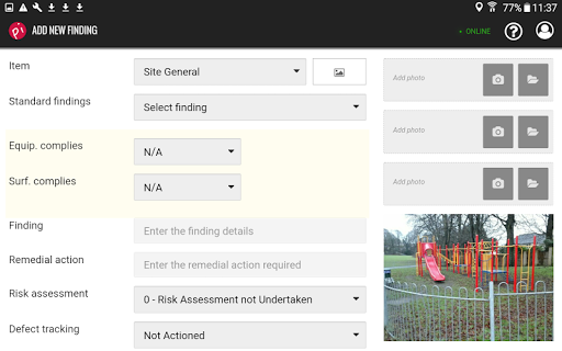 Android application The Play Inspection App screenshort