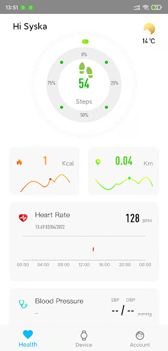 Android application SYSKA SPORTS FIT screenshort