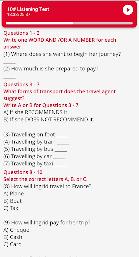 IELTS Practice Mock Tests Screen 3