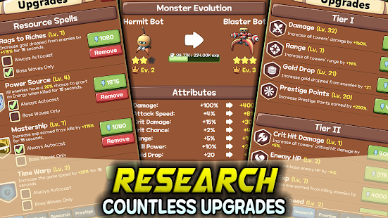 Idle Monster TD Evolved Varies with device screenshots 20