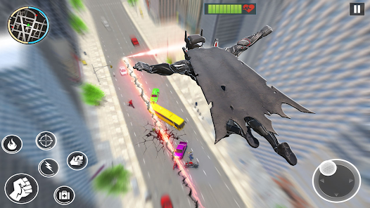 Flying Bat Superhero Man Games apkdebit screenshots 9