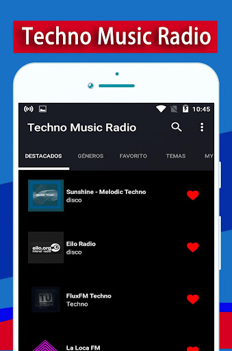 Techno Music Radio Screen 3