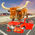Cover Image of Download Angry Bull City Attack Game  APK