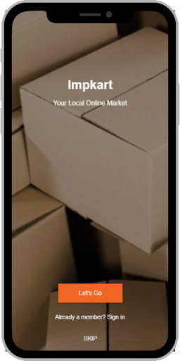Android application Impkart Driver screenshort