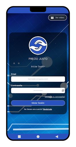 Android application Precio Justo screenshort