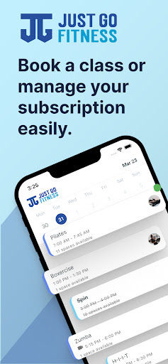 Android application Just Go Fitness screenshort