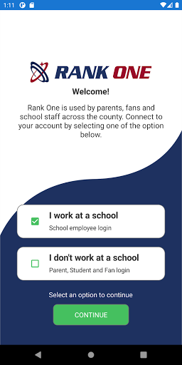 Android application Rank One screenshort