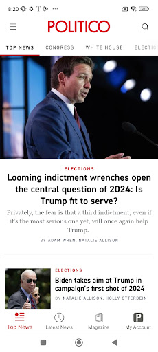 POLITICO Screenshot 1 - AppWisp.com