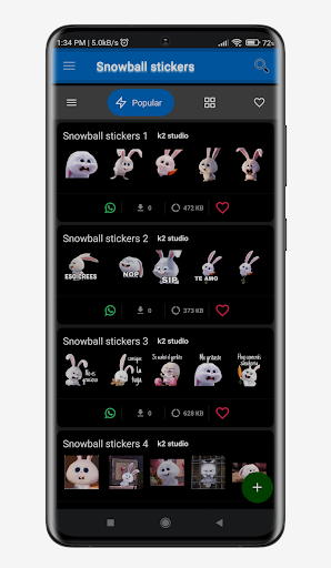Stickers de snowball WAsticker Screen 2