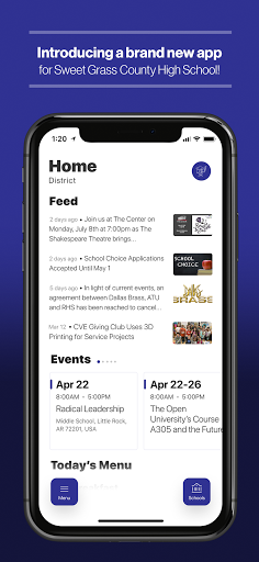 Android application Sweet Grass Co. High School screenshort