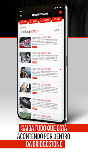 Bridgestone App Screen 3