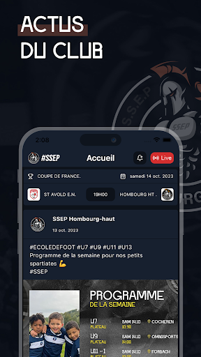 Android application SSEP Hombourg-Haut screenshort
