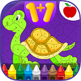Kids Math Paint by Number Game icon