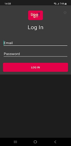 Android application LigaT TV screenshort