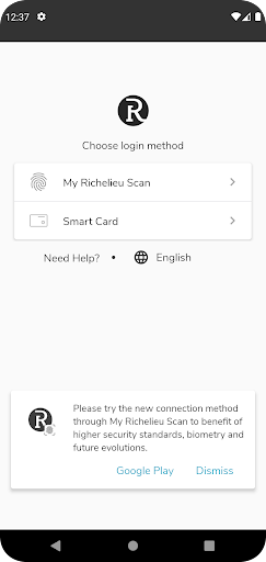 Android application My Richelieu screenshort
