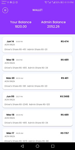 Apni Gaari Driver Screen 2