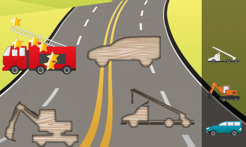 Android application Puzzle for Toddlers Cars Truck screenshort