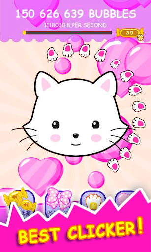 Android application Kitty Clicker: Dress Cats screenshort