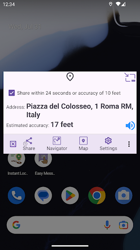 Instant Location: View & Share Screen 3