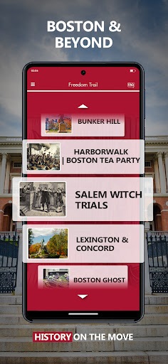 Screenshot of Freedom Trail Boston Guide