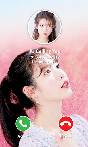 IU Fake Video Call & Chat Screen 3