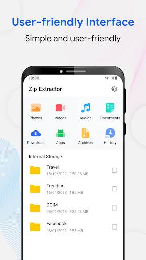 Android application Zip Extractor: UnZIP & UnRAR screenshort