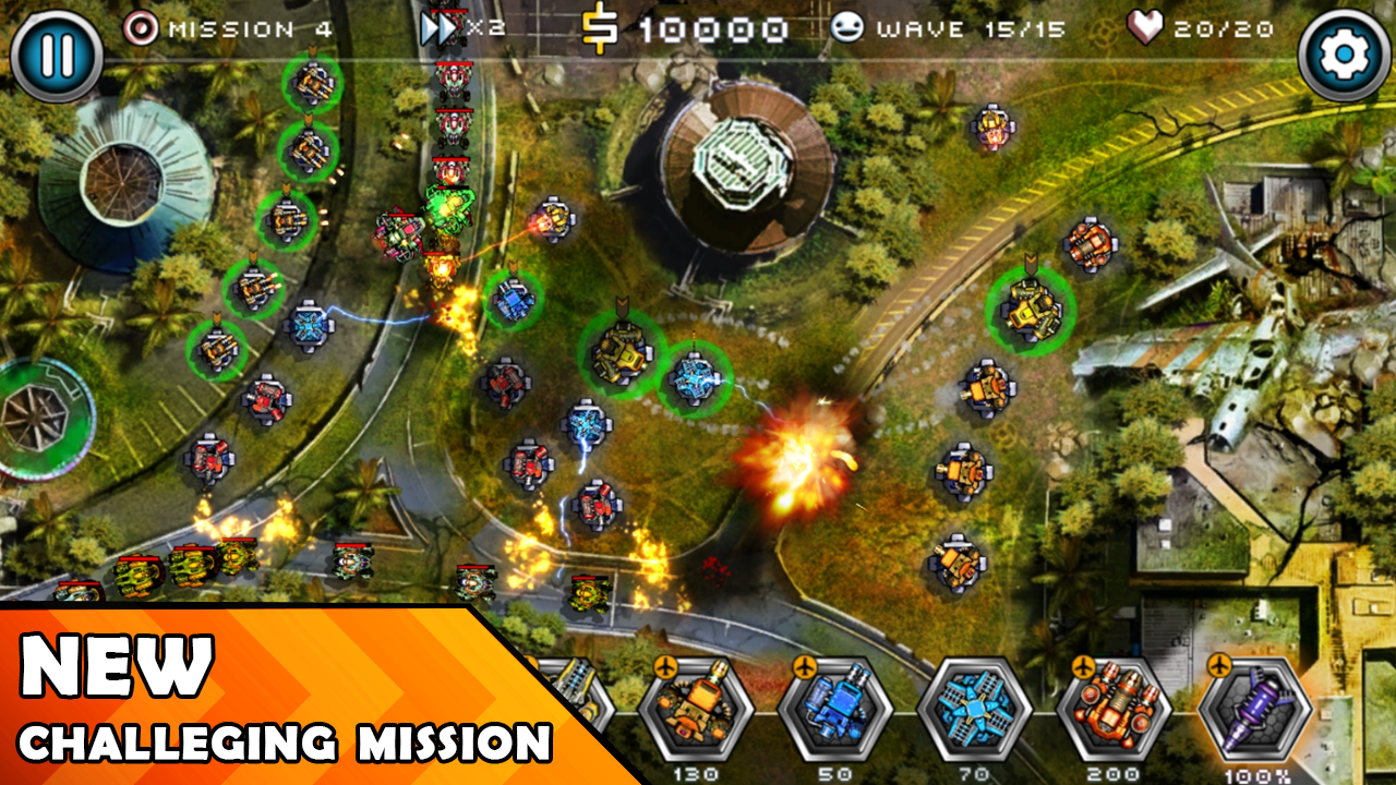 Android application Tower Defense Zone 2 screenshort