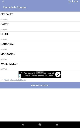 Shopping Cart List - Add your
