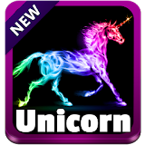 Colored Flame Unicorn icon