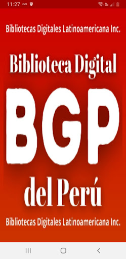 Android application Biblioteca Digital del Perú screenshort