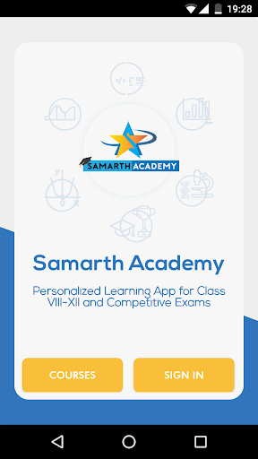 Android application Samarth Academy screenshort