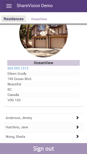 ShareVision Mobile v4 Screen 3